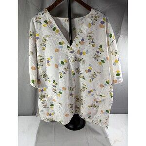EXPO Scrubs Women’s Top 2XL Lightweight Multiple Pockets Balloons/kids